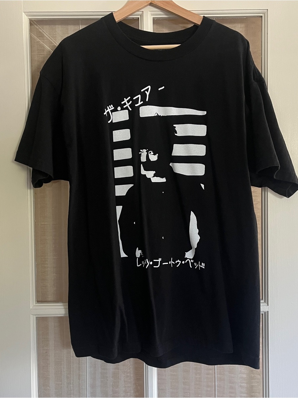 The Cure Bootleg T Shirt White Japanese Script